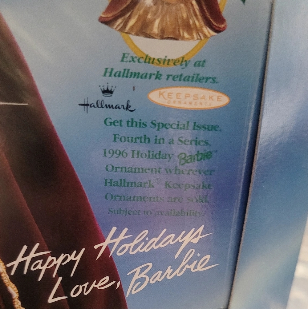 Vintage 1996 Holiday Barbie Special Edition. Never Been Unboxed. - Picture 8 of 10